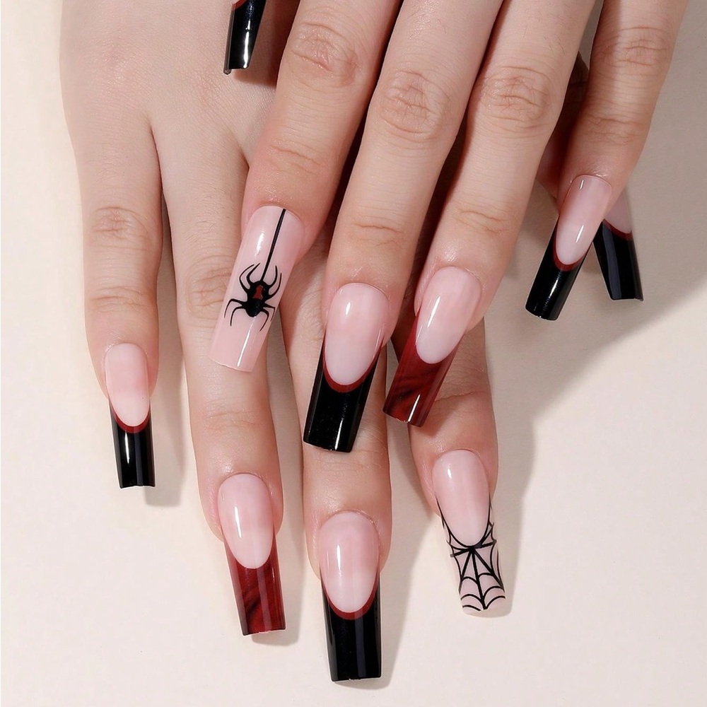 Spooky Spider Press On Nails